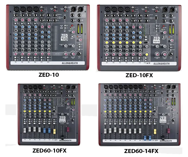 Allen & Heath ZED Mini Mixers