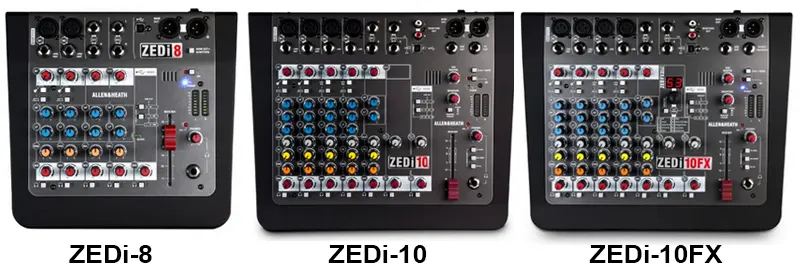 Allen & Heath ZEDi Series Mixers